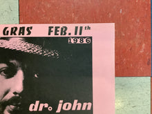 Load image into Gallery viewer, Mardi Gras with Dr. John at Antone's - 1986 (Poster)