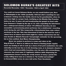 Load image into Gallery viewer, Solomon Burke : Solomon Burke's Greatest Hits (CD, Comp)