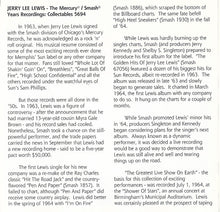 Load image into Gallery viewer, Jerry Lee Lewis : The Mercury®/Smash® Years Recordings - Featuring Live & Studio Recordings (CD, Comp)