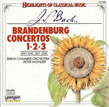 Load image into Gallery viewer, J. S. Bach*, Berlin Chamber Orchestra, Peter Wohlert : Brandenburg Concertos 1 • 2 • 3 (BWV 1046 • 1047 • 1048) (CD, Album)