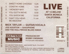Load image into Gallery viewer, Mick Taylor : Coastin' Home (CD, Album)