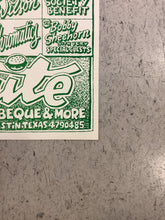 Load image into Gallery viewer, Green Mesquite Barbecue April Music Calendar - 1990 (Poster)