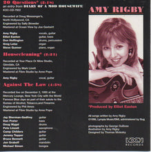 Load image into Gallery viewer, Amy Rigby : 20 Questions (CD, Single, Promo)