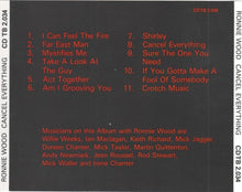 Load image into Gallery viewer, Ronnie Wood* : Cancel Everything (CD, Album, RE)