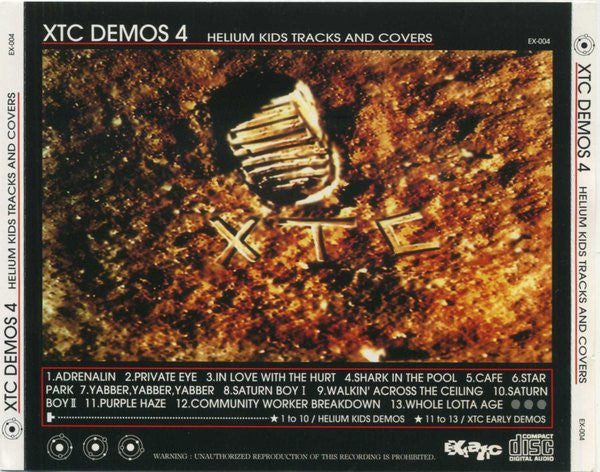 XTC - Demos 4 Helium Kids Tracks And Covers (CD, Comp, Unofficial)