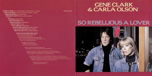 Buy Gene Clark & Carla Olson : So Rebellious A Lover (CD) Online