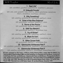Load image into Gallery viewer, Will Taylor (7) : Reel Life (CD, Album)