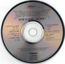 Load image into Gallery viewer, Megadeth : So Far, So Good... So What! (CD, Album)