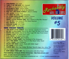 Load image into Gallery viewer, Various : Rockabilly Hall Of Fame Volume Five / Gene Vincent Tribute (CD, Comp)