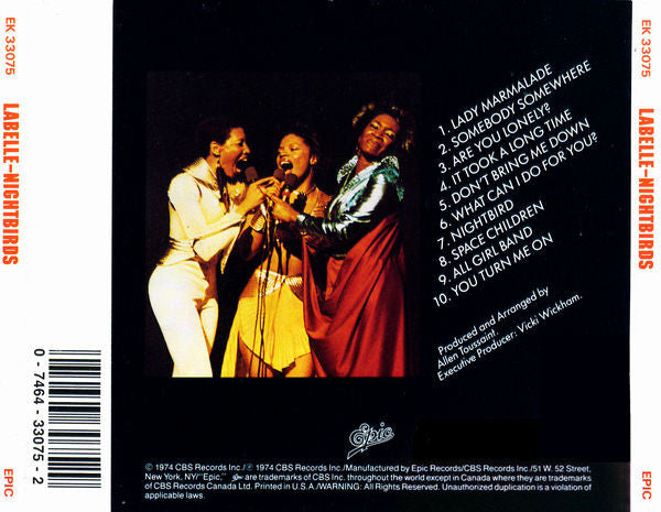 Buy Labelle : Nightbirds (CD) Online for a great price – Antone's