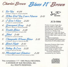 Load image into Gallery viewer, Charles Brown : Blues N' Brown (CD, Album, RE)