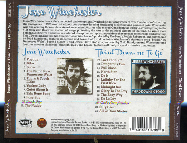 Buy Jesse Winchester : Jesse Winchester / Third Down, 110 To Go