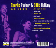 Load image into Gallery viewer, Charlie Parker & Billie Holiday : Jazz Greats (CD, Comp)
