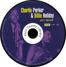 Load image into Gallery viewer, Charlie Parker & Billie Holiday : Jazz Greats (CD, Comp)