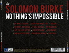 Load image into Gallery viewer, Solomon Burke : Nothing's Impossible (CD, Album)