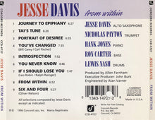 Load image into Gallery viewer, Jesse Davis (3) : From Within (CD, Album)