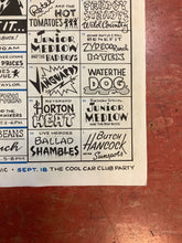 Load image into Gallery viewer, Continental Club September Calendar - 1988 (Poster)