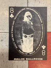 Load image into Gallery viewer, Quicksilver Messenger Service, Howlin' Wolf, and Dan Hicks & His Hot Licks at Avalon Ballroom - 1968 (Postcard)