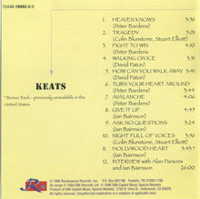 Load image into Gallery viewer, Keats : Keats (CD, Album, RE)