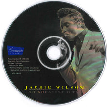 Load image into Gallery viewer, Jackie Wilson : 20 Greatest Hits (CD, Comp, RM, Jew)