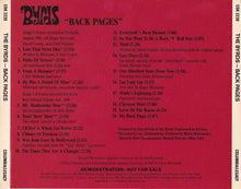 Load image into Gallery viewer, The Byrds : Back Pages (The Ultimate Radio Sampler) (CD, Comp, Promo)
