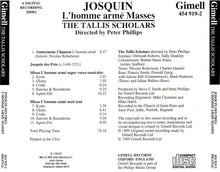 Load image into Gallery viewer, Josquin Des Prés, The Tallis Scholars - Peter Phillips (2) : L'Homme Armé Masses (CD, Album, Club)