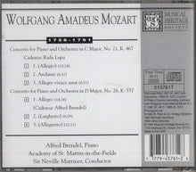 Load image into Gallery viewer, Wolfgang Amadeus Mozart - Alfred Brendel, The Academy Of St. Martin-in-the-Fields, Sir Neville Marriner : Mozart Piano Concerti (CD, Album, Club)