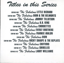 Load image into Gallery viewer, Dion & The Belmonts : The Fabulous (CD, Comp)