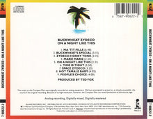 Load image into Gallery viewer, Buckwheat Zydeco : On A Night Like This (CD, Album)