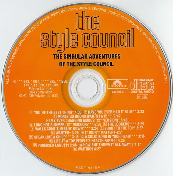 Buy The Style Council : The Singular Adventures Of The Style