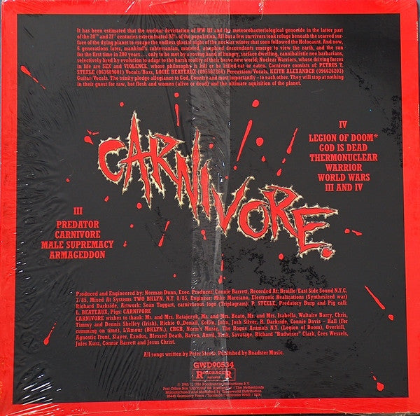 Buy Carnivore : Carnivore (Vinyl) Online for a great price