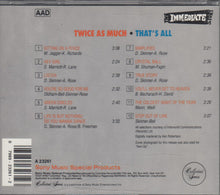 Load image into Gallery viewer, Twice As Much : That's All (CD, Album, RE)