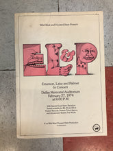 Load image into Gallery viewer, Emerson, Lake and Palmer at Dallas Memorial Auditorium - 1974 (Poster)