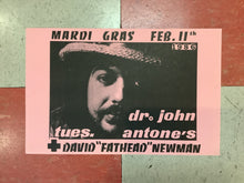 Load image into Gallery viewer, Mardi Gras with Dr. John at Antone's - 1986 (Poster)