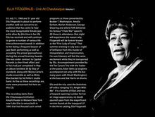 Load image into Gallery viewer, Ella Fitzgerald : Live At Chautauqua, Volume 1 (CD, Album, Dig)