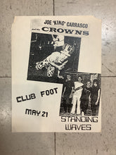 Load image into Gallery viewer, Joe "King" Carrasco and Standing Waves at Club Foot (Poster)