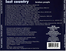 Load image into Gallery viewer, Lost Country : Broken People (CD, Album)