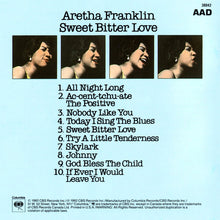 Load image into Gallery viewer, Aretha Franklin : Sweet Bitter Love (CD, Album, Comp, RE, RM)