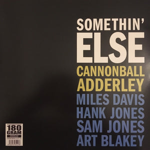 Cannonball Adderley : Somethin’ Else (LP, Album, RE, 180)