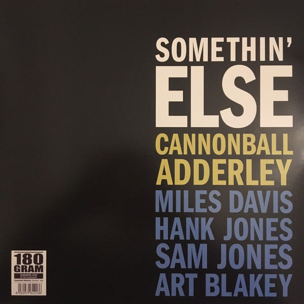 Cannonball Adderley : Somethin’ Else (LP, Album, RE, 180)