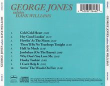Load image into Gallery viewer, George Jones (2) : George Jones Salutes Hank Williams (CD, Album, Comp, RE)
