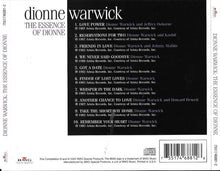 Load image into Gallery viewer, Dionne Warwick : The Essence Of Dionne (CD, Comp)