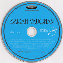 Load image into Gallery viewer, Sarah Vaughan : Live At Rosy's (2xCD, Album)