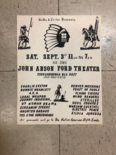 Load image into Gallery viewer, NO G.O. Rock Show at the John Anson Ford Theater (Poster)