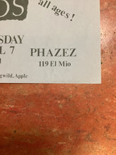 Load image into Gallery viewer, Firehose, Brother A. West, and DOS at Phazez - 1988 (Poster)
