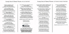 Load image into Gallery viewer, George Jones & Tammy Wynette : We Go Together / Let's Build A World Together (CD, Comp)
