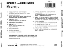 Load image into Gallery viewer, Richard And Mimi Fariña* : Memories (CD, Album, RE)
