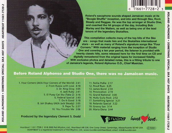 Buy Roland Alphonso Featuring The Skatalites And Soul Brothers* : Something  Special: Ska Hot Shots (CD, Comp, RP) Online for a great price – Antone's  Record Shop