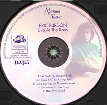 Load image into Gallery viewer, Eric Burdon : Live At The Roxy (CD)