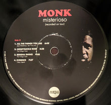 Load image into Gallery viewer, Thelonious Monk Quartet* : Misterioso (Recorded On Tour) (LP, Album, RE, 180)
